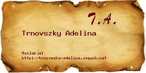 Trnovszky Adelina névjegykártya